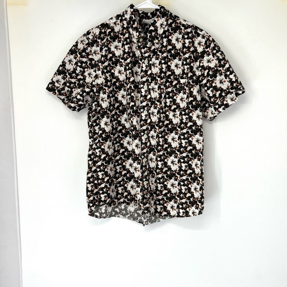 Ken LTD men’s large floral button down shirt